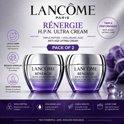 Lancôme Rénergie H.P.N. 300-Peptide Ultra Face Cream 50ml / 1.69 oz – Pack of 2
